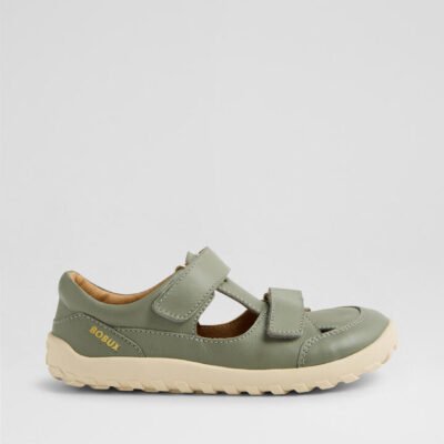 Kp Troop Junior Vetiver Leather Sandals
