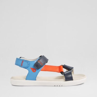 Kp Vine Junior Navy Leather Sandals