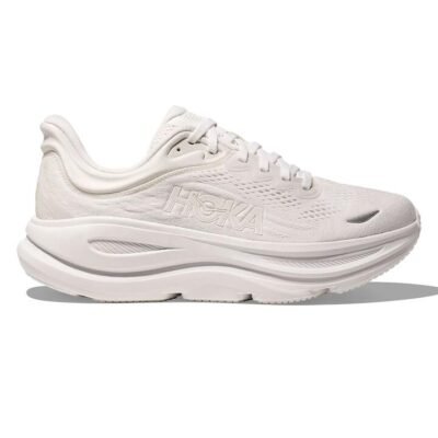 Womens Hoka Bondi 9 White TheSneakerLounge HOKA Womens Hoka Bondi 9 White