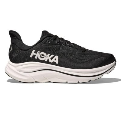 Womens Hoka Clifton 10 (Wide) Black TheSneakerLounge HOKA Womens Hoka Clifton 10 (Wide) Black