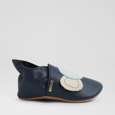 Ss Elephant Infant Navy Leather Flat Shoes TheSneakerLounge Kids Ss Elephant Infant Navy Leather Flat Shoes