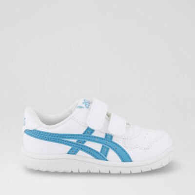 Japan S Toddler White Blue Leather Sneakers