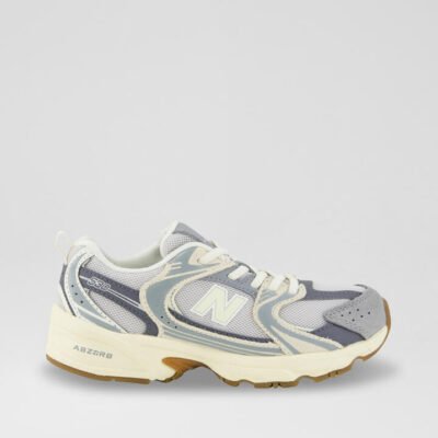 530 Junior Grey Tan Fabric Sneakers TheSneakerLounge Kids 530 Junior Grey Tan Fabric Sneakers