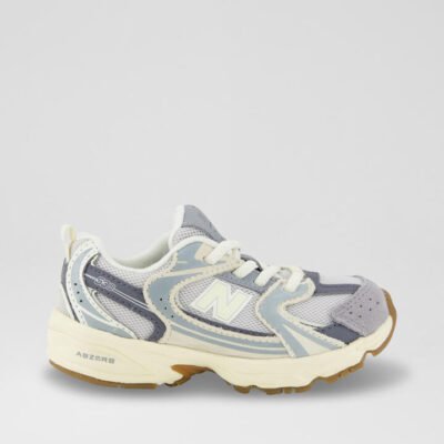 530 Toddler Grey Tan Fabric Sneakers TheSneakerLounge Kids 530 Toddler Grey Tan Fabric Sneakers