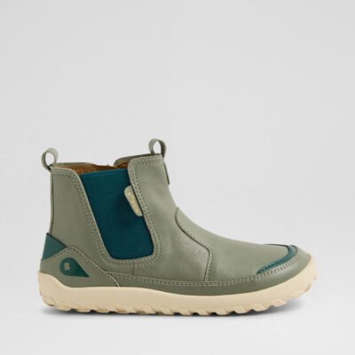 Kp Trail Junior Vetiver Leather Ankle Boots