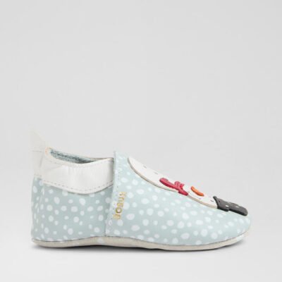 Ss Snowie Infant Skygrey Leather Flat Shoes