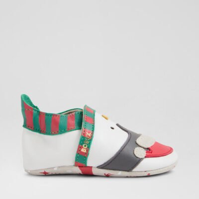 Ss Jingle Infant White Poppy Leather Flat Shoes TheSneakerLounge Kids Ss Jingle Infant White Poppy Leather Flat Shoes