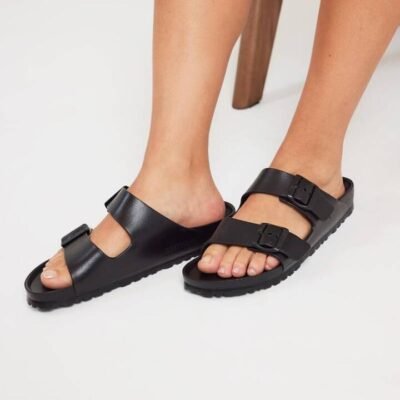 Womens Birkenstock Arizona EVA Narrow Black TheSneakerLounge Birkenstock Womens Birkenstock Arizona EVA Narrow Black