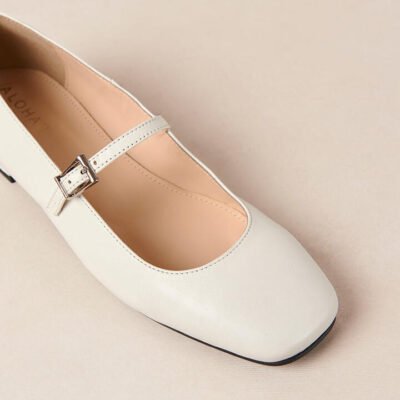 Womens Alohas Por Do Sol Ballet Flat Cream