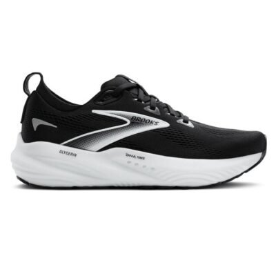 Mens Brooks Glycerin 22 (Wide) Black / Grey / White / Us 10