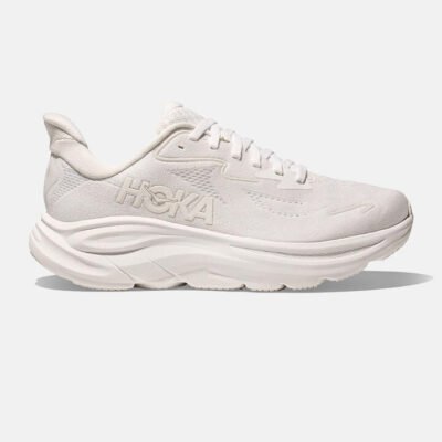 Womens Hoka Clifton 10 White / White TheSneakerLounge HOKA Womens Hoka Clifton 10 White / White