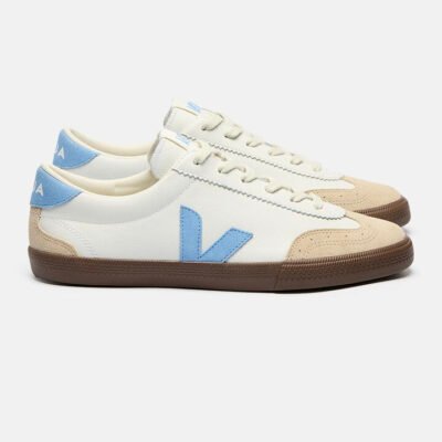 Womens Veja Volley White_Aqua_Bark TheSneakerLounge VEJA Womens Veja Volley White_Aqua_Bark