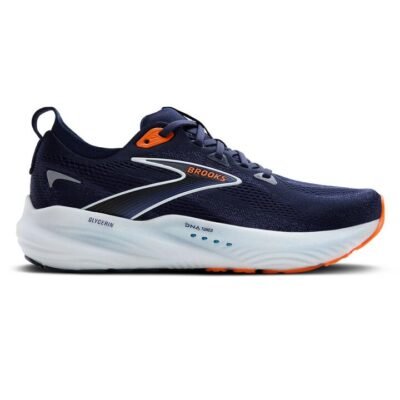 Mens Brooks Glycerin 22 Peacoat / Blue Ribbon / Orange / Us 9.5