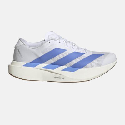 Womens Adidas Adizero EVO SL Ftwr White/Blue Fusion/Off White TheSneakerLounge Adidas Womens Adidas Adizero EVO SL Ftwr White/Blue Fusion/Off White