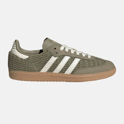 Womens Adidas Samba OG Orbit Green/Cream White/Gum 3