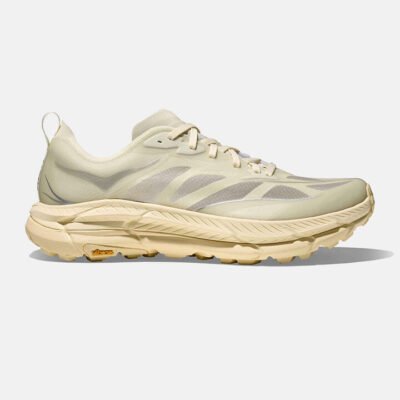 Unisex Hoka Mafate Speed 4 Lite Truffle Salt / Vintage Yellow TheSneakerLounge HOKA Unisex Hoka Mafate Speed 4 Lite Truffle Salt / Vintage Yellow