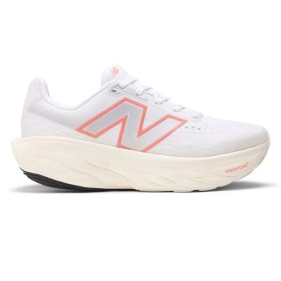 Womens New Balance Fresh Foam X 1080v14 White / Angora / Urgent Red / Us 7