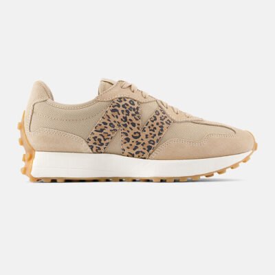 Womens New Balance 327 Tan Leopard