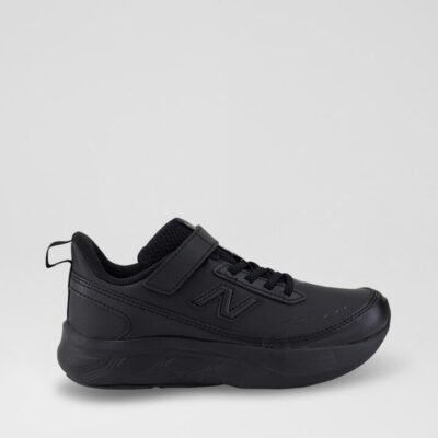 625 Junior Black Leather Sneakers