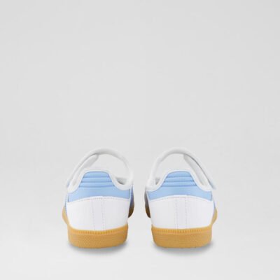 Samba Jane Junior White Clear Sky Leather Sneakers TheSneakerLounge Kids Samba Jane Junior White Clear Sky Leather Sneakers