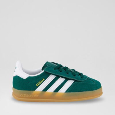 Gazelle Toddler Collegiate Green White Suede Sneakers TheSneakerLounge Kids Gazelle Toddler Collegiate Green White Suede Sneakers