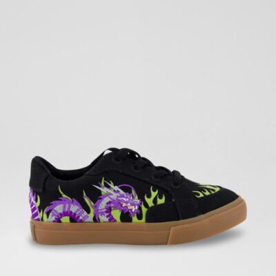 Coast Dragon Flame Toddler Onyx Canvas Sneakers