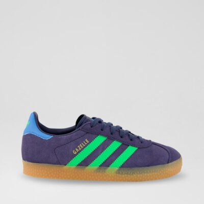 Gazelle Junior Shadow Navy Green Suede Sneakers