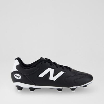 442 Team V3 Junior Black White Leather Sneakers