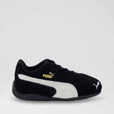 Speedcat Og Toddler Black Silver Suede Sneakers TheSneakerLounge Kids Speedcat Og Toddler Black Silver Suede Sneakers