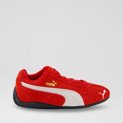 Speedcat Og Junior For All Time Red White Suede Sneakers TheSneakerLounge Kids Speedcat Og Junior For All Time Red White Suede Sneakers
