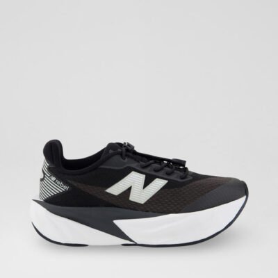 Rebel V5 Junior Black White Fabric Sneakers