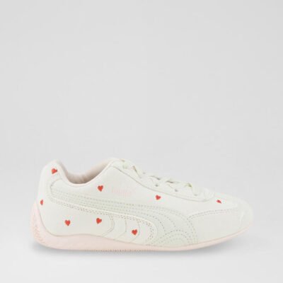 Speedcat Amor Junior Vapor Gray Jasmine Flower Suede Sneakers TheSneakerLounge Kids Speedcat Amor Junior Vapor Gray Jasmine Flower Suede Sneakers