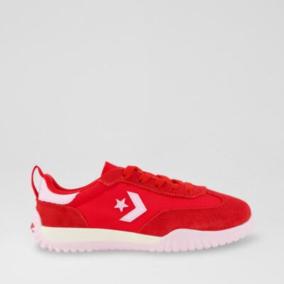 Runstar Trainer Junior Red New Found Bloom Suede Sneakers