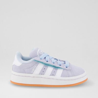 Campus 00 Toddler Crystal Sky White Suede Sneakers